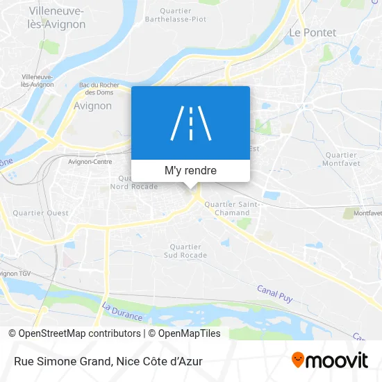 Rue Simone Grand plan
