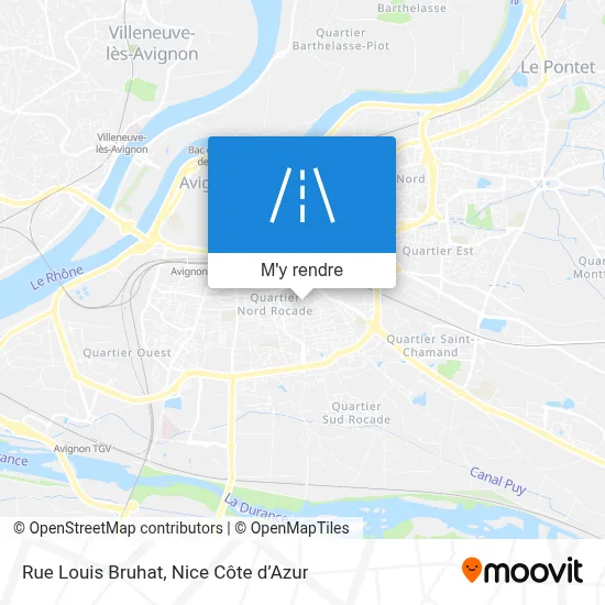 Rue Louis Bruhat plan