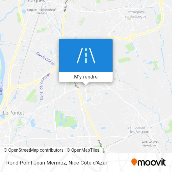 Rond-Point Jean Mermoz plan