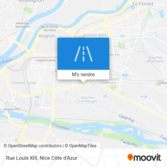 Rue Louis XIII plan