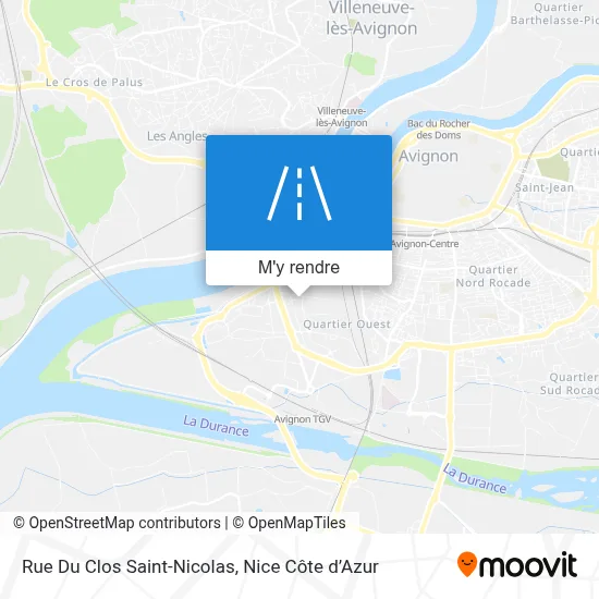 Rue Du Clos Saint-Nicolas plan