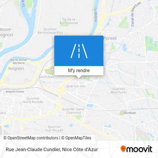 Rue Jean-Claude Cundier plan