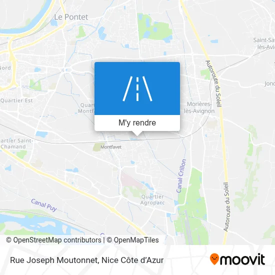 Rue Joseph Moutonnet plan