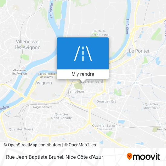 Rue Jean-Baptiste Brunel plan