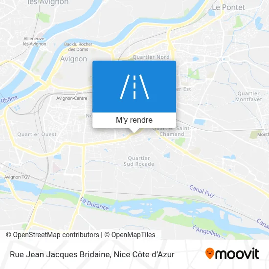 Rue Jean Jacques Bridaine plan