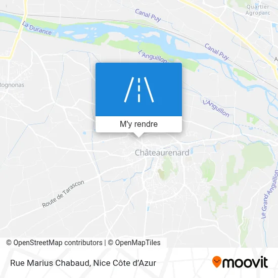 Rue Marius Chabaud plan