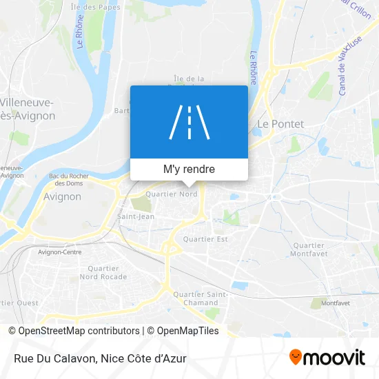Rue Du Calavon plan