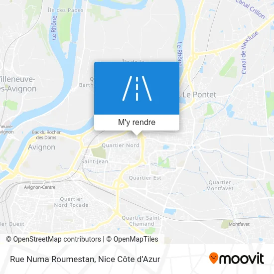 Rue Numa Roumestan plan