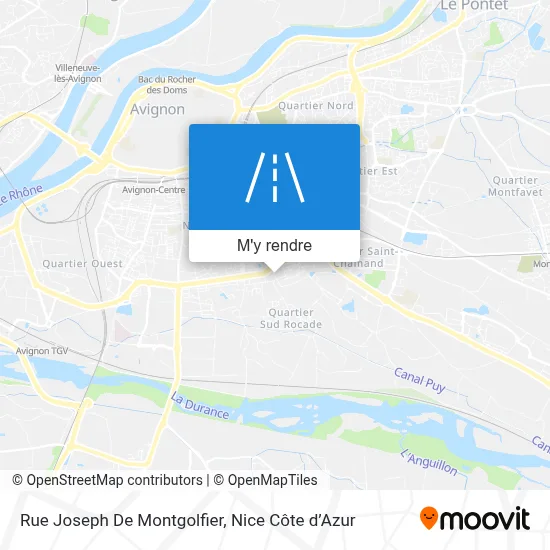 Rue Joseph De Montgolfier plan