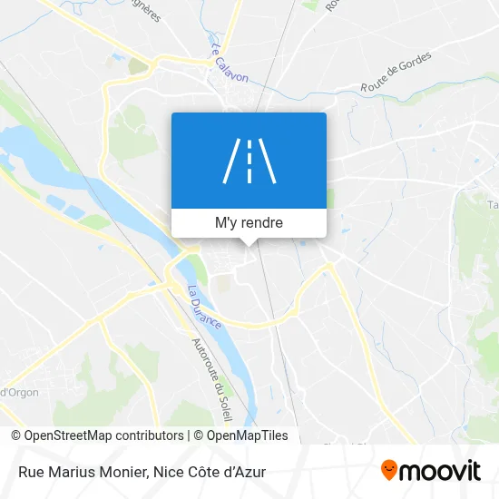 Rue Marius Monier plan