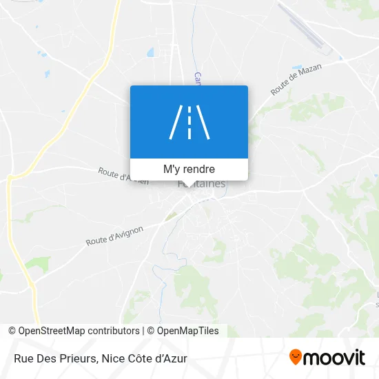 Rue Des Prieurs plan