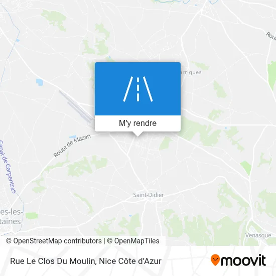 Rue Le Clos Du Moulin plan