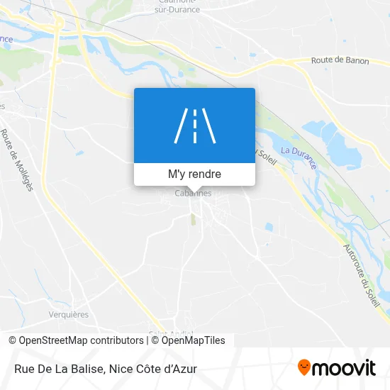 Rue De La Balise plan