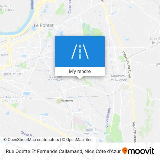 Rue Odette Et Fernande Callamand plan