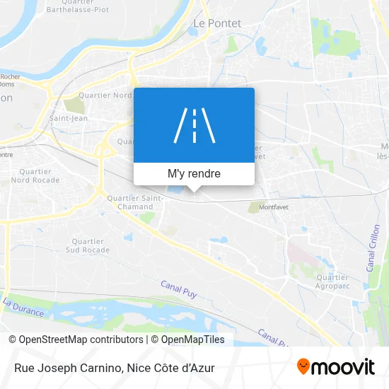 Rue Joseph Carnino plan