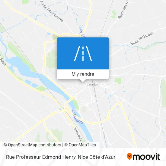 Rue Professeur Edmond Henry plan