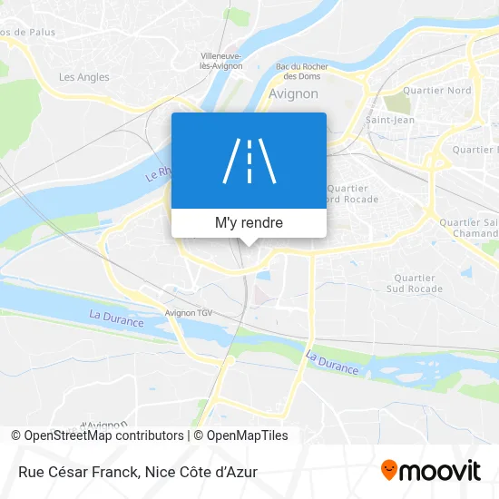 Rue César Franck plan