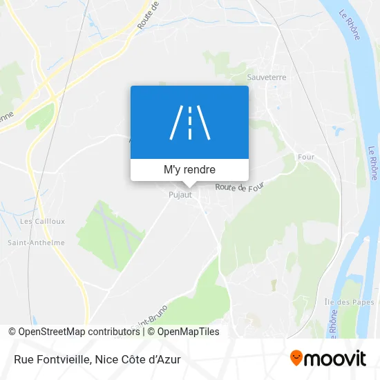Rue Fontvieille plan