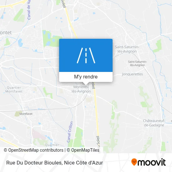 Rue Du Docteur Bioules plan