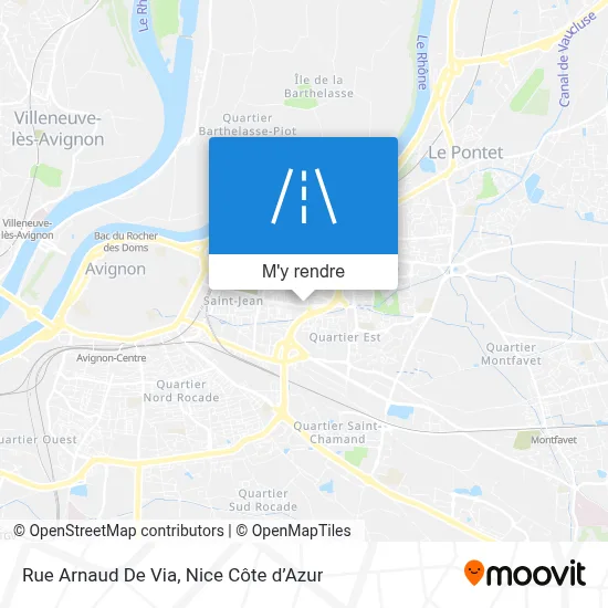 Rue Arnaud De Via plan