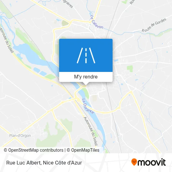 Rue Luc Albert plan