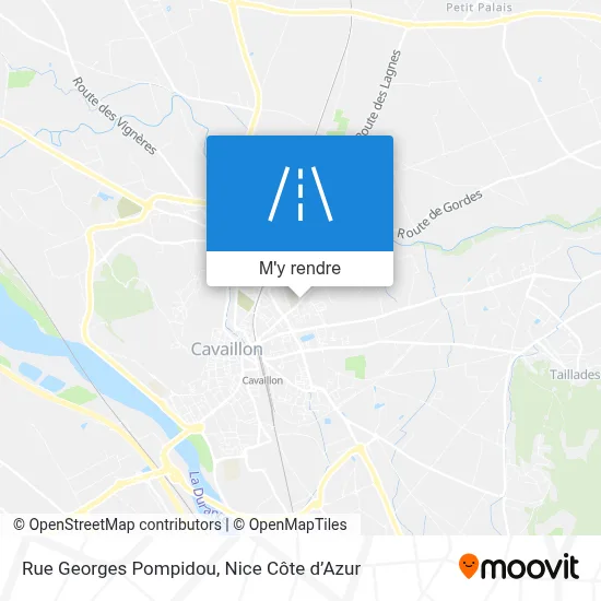Rue Georges Pompidou plan