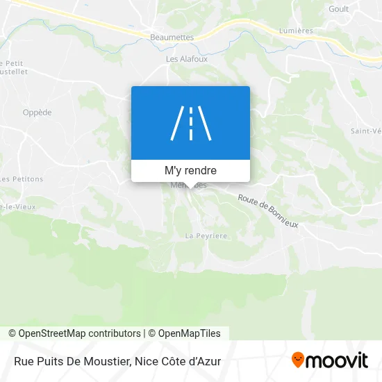 Rue Puits De Moustier plan