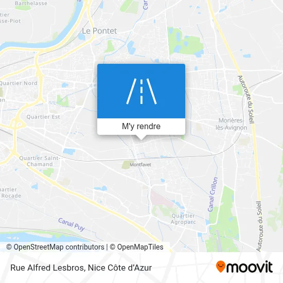 Rue Alfred Lesbros plan