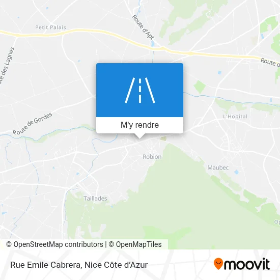 Rue Emile Cabrera plan