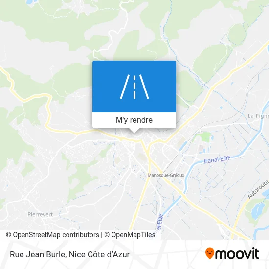 Rue Jean Burle plan