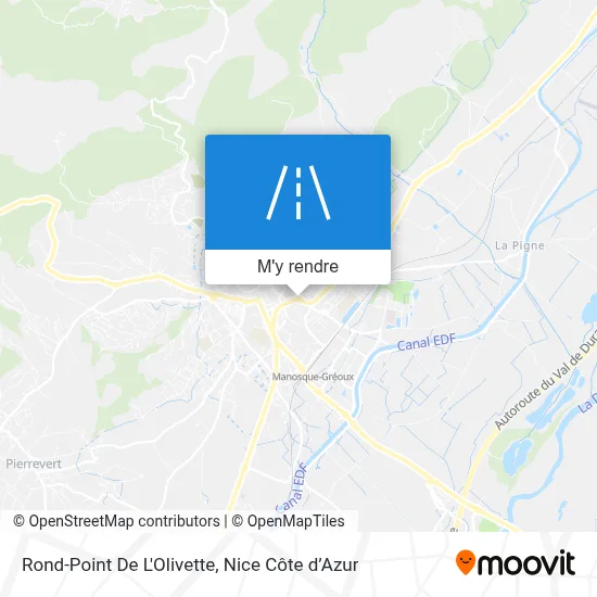 Rond-Point De L'Olivette plan
