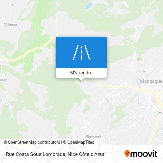 Rue Costa Sous Lombrada plan