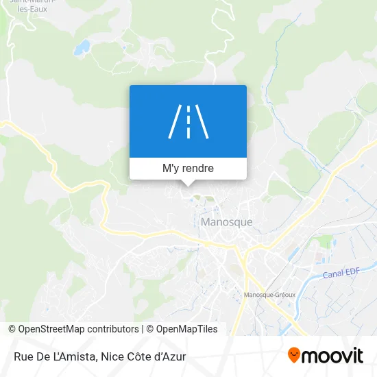 Rue De L'Amista plan