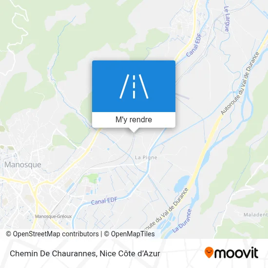 Chemin De Chaurannes plan