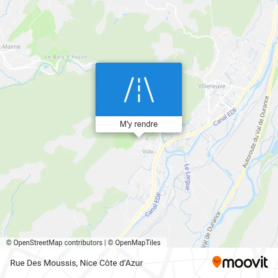 Rue Des Moussis plan