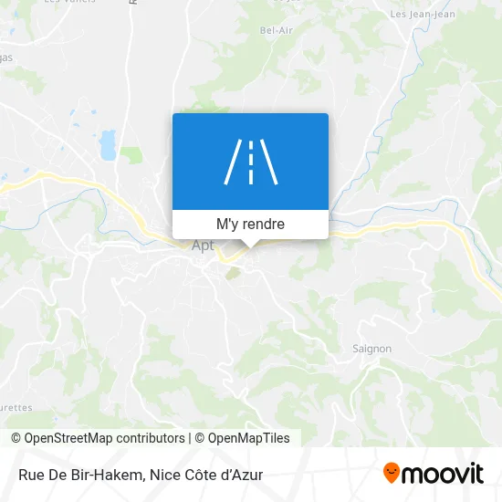Rue De Bir-Hakem plan