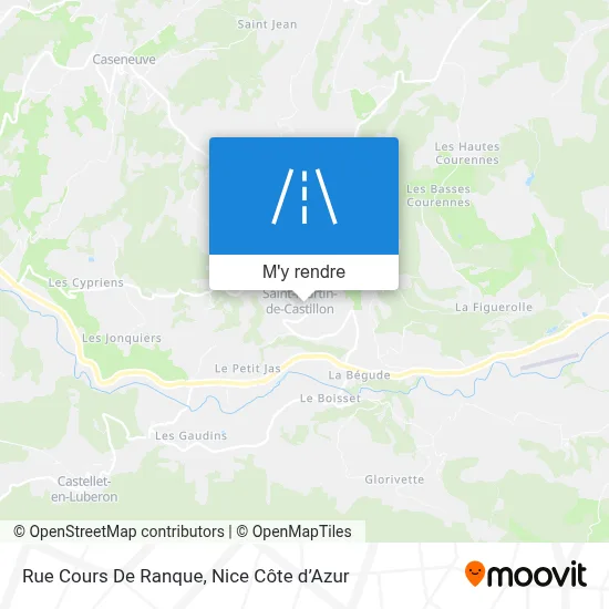 Rue Cours De Ranque plan