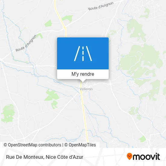 Rue De Monteux plan
