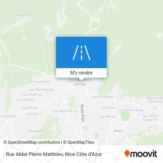 Rue Abbé Pierre Matthieu plan