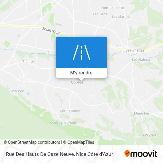 Rue Des Hauts De Caze Neuve plan