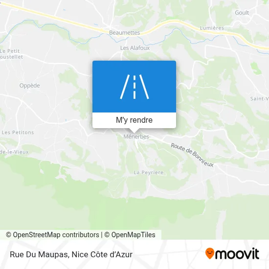 Rue Du Maupas plan