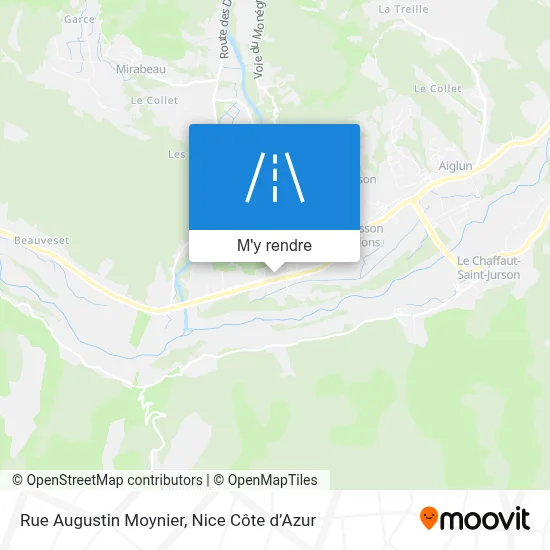 Rue Augustin Moynier plan