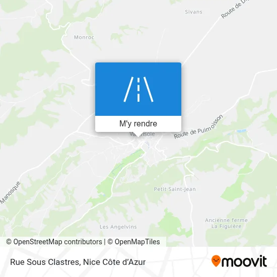 Rue Sous Clastres plan