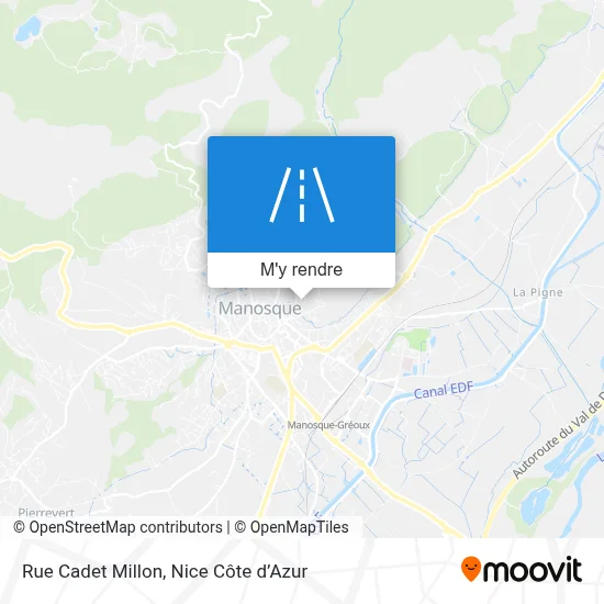 Rue Cadet Millon plan