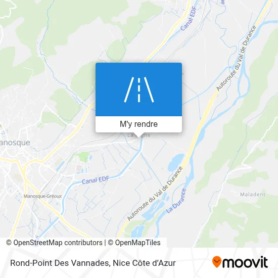 Rond-Point Des Vannades plan