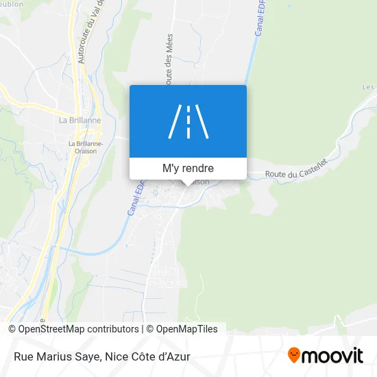 Rue Marius Saye plan
