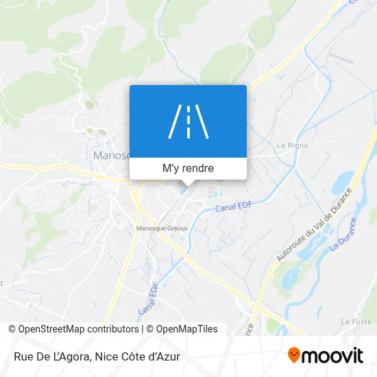 Rue De L'Agora plan