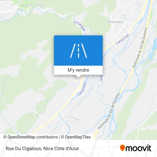 Rue Du Cigaloun plan
