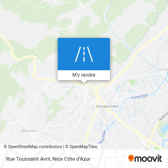 Rue Toussaint Avril plan