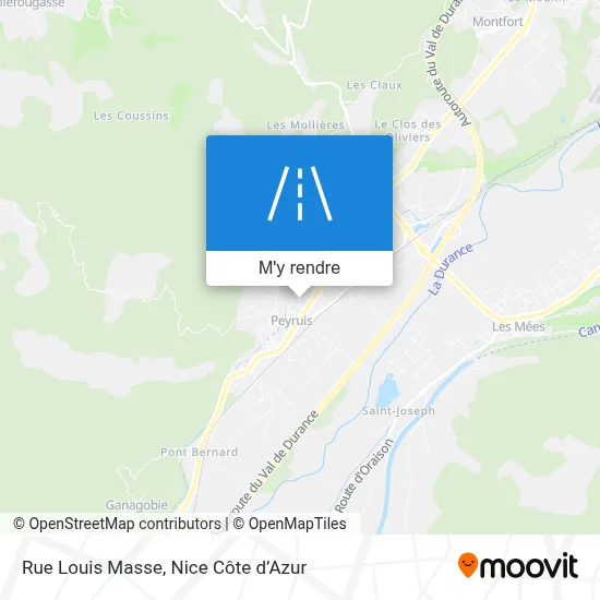 Rue Louis Masse plan